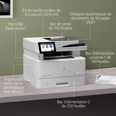 HP LaserJet Enterprise M430f MFP A4 mono Laser 38ppm - Multifonctions Laser - visuel 9
