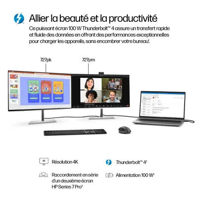 Écran pour conférence 4K HP Series 7 Pro 27 pouces - 727pm - Ecran Ordinateur - visuel 7