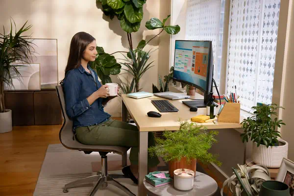 Écran incurvé HP P34hc G4 WQHD USB-C - Ecran Ordinateur - visuel 6