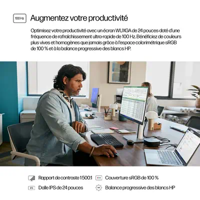 Écran WUXGA 24 pouces HP Series 5 Pro - 524pn - Ecran Ordinateur - visuel 9