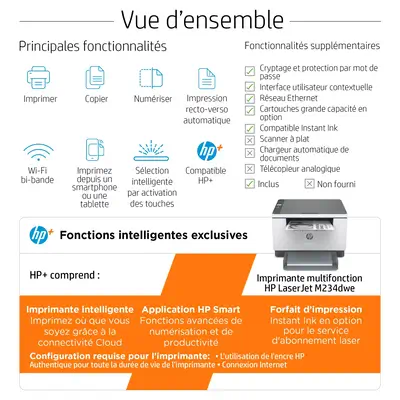 Imprimante multifonction M234dwe HP LaserJet HP - visuel 1 - hello RSE - Configuration harmonieuse