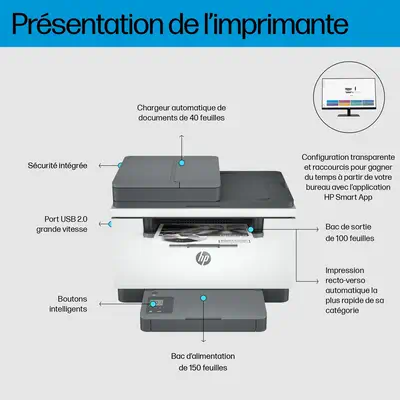 Imprimante multifonction M234sdn HP LaserJet - Multifonctions Laser - visuel 6