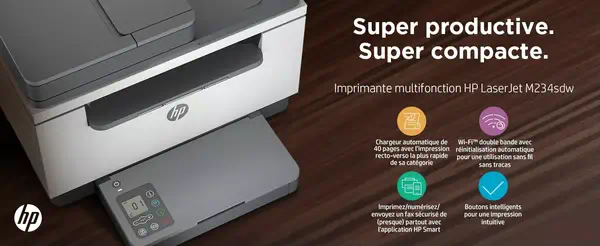 HP LaserJet Pro Imprimante MFP 4102fdw, Noir et blanc, Imprimante pour  Petites/moyennes entreprises, Impression, copie, scan, fax, Sans fil;  Éligibili