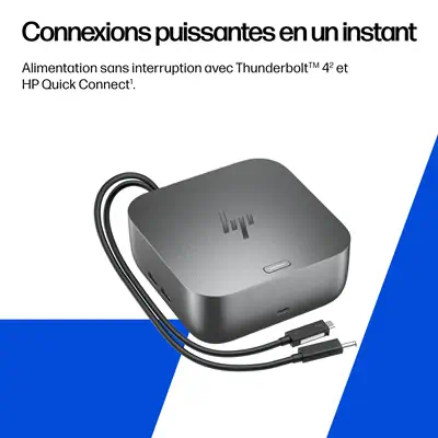 Station d’accueil HP Thunderbolt 4 Ultra G6 280 W - Station d'accueil pour portable - visuel 7