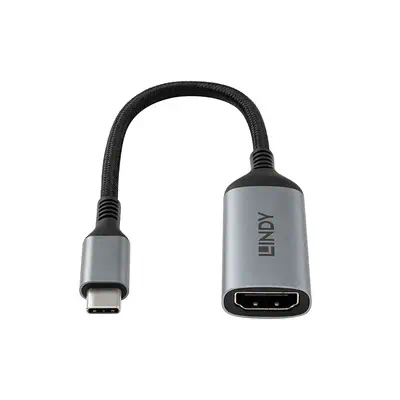 Lindy 43428 câble vidéo et adaptateur 0,15 m USB Type-C HDMI Gris - Connectique - visuel 3