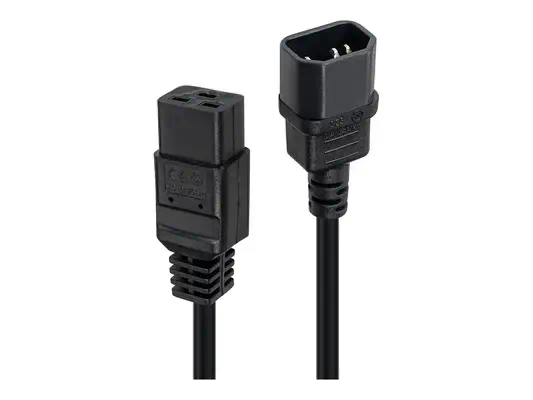 LINDY 3m C14 to C19mains Extension Cable Black - Lindy - Câbles d'alimentation - visuel 3