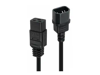LINDY 3m C14 to C19mains Extension Cable Black garantie