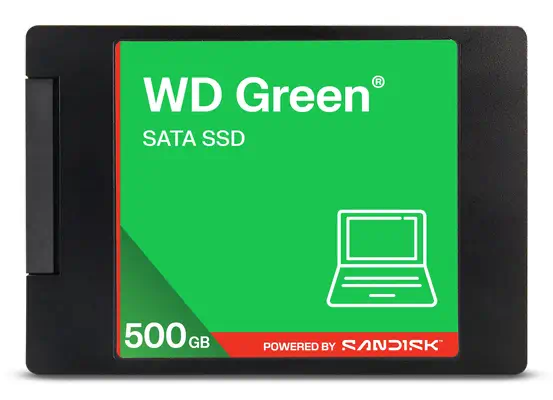 Western Digital Green WDS500G5G0A disque SSD 500 Go 2.5" Série ATA III 3D NAND - Disque dur SSD - visuel 1