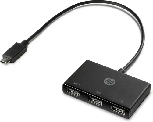 Concentrateur HP USB-C vers USB-A HP - visuel 1 - hello RSE - Aucun logiciel requis