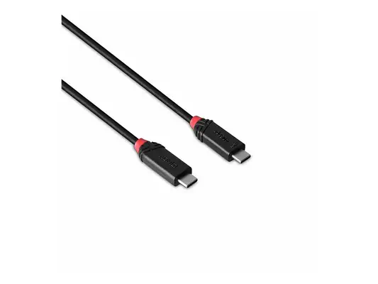 LINDY 1m USB4 240W Type C Cable Black Line - Lindy - Câble USB - visuel 3