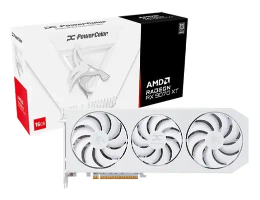 Radeon RX 9070 XT Spectral White - PowerColor - Carte graphique - visuel 7