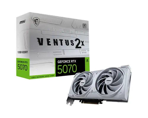 GeForce RTX5070 VENTUS 2X OC White - MSI - Carte graphique - visuel 1