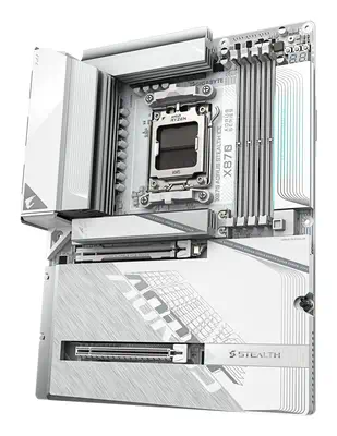 X870 AORUS STEALTH ICE Carte Mère – Prend en charge les processeurs AMD Ryzen 9000, VRM numérique 16 - Gigabyte - Carte mère - visuel 5