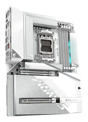 X870 AORUS STEALTH ICE Carte Mère – Prend en charge les processeurs AMD Ryzen 9000, VRM numérique 16 - Gigabyte - Carte mère - visuel 4