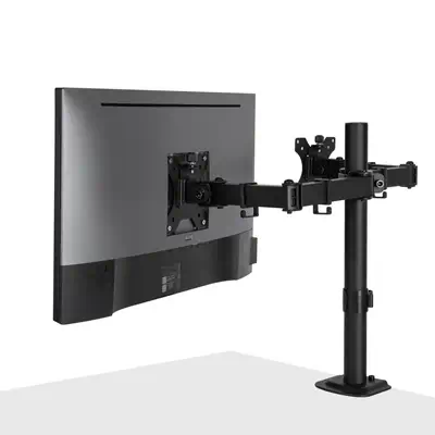 Lindy Support d'écran double fixe et ajustable - Noir - Accessoire Vidéoprojecteur - visuel 5
