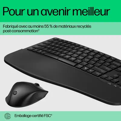 Ensemble clavier et souris double mode HP 680 Comfort - Pack Clavier, souris - visuel 3