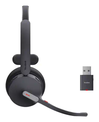 Yealink WH64 Hybrid Mono UC Casque Sans fil Arceau Bureau/Centre d'appels Micro-USB Bluetooth Noir - Casque Micro - visuel 2