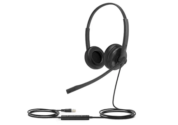 Yealink UH34 SE Dual Casque Avec fil Arceau Bureau/Centre d'appels Noir - Casque Micro - visuel 1