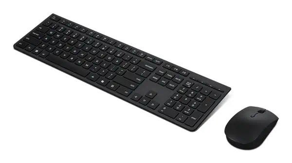 Lenovo 4X31R64351 clavier Souris incluse Bureau RF sans fil + Bluetooth Anglais américain Noir - Pack Clavier, souris - visuel 3