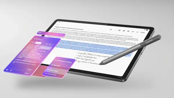 Lenovo Idea Tab Mediatek 128 Go 27,9 cm (11") 8 Go Wi-Fi 5 (802.11ac) Android 15 Gris - Tablette - visuel 9
