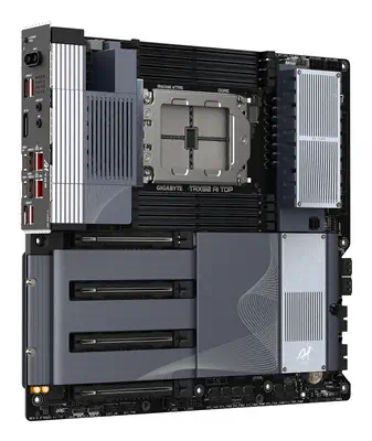 TRX50 AI TOP-2B Carte Mère – Processeurs AMD Ryzen Threadripper PRO 7000, VRM numérique 16+8+4 phase - Gigabyte - Carte mère - visuel 3