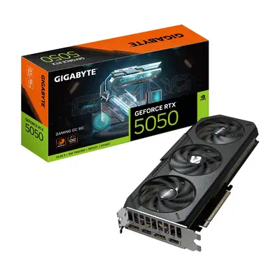 GeForce RTX 5050 GAMING OC 8G Carte Graphique - 8GB GDDR6, 128bit, PCI-E 5.0, 2632MHz Fréquence du c - Gigabyte - Carte graphique - visuel 1