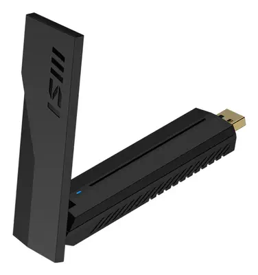 MSI BE6500 WiFi7 USB Stick - Dongle WLAN 2880 Mbit/s - Carte Réseau - visuel 2