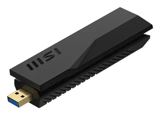 MSI BE6500 WiFi7 USB Stick - Dongle WLAN 2880 Mbit/s - Carte Réseau - visuel 3