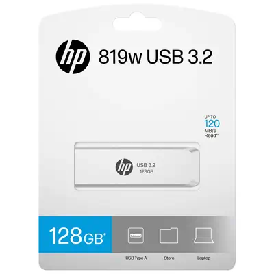 HP HPFD819W-A-128 lecteur USB flash 128 Go USB Type-A 3.2 Gen 2 (3.1 Gen 2) Argent - Clé USB - visuel 5