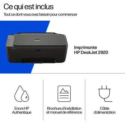 DeskJet 2920 Sans fil All-in-One Couleur Imprimante, Instant Ink - HP - Impression - visuel 4