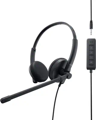 DELL WH1022 Casque Avec fil Arceau Appels/Musique USB Type-A Noir - Dell - Casque Micro - visuel 2