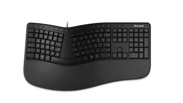 Microsoft Ergonomic clavier Universel USB AZERTY Belge Noir - Clavier - visuel 1