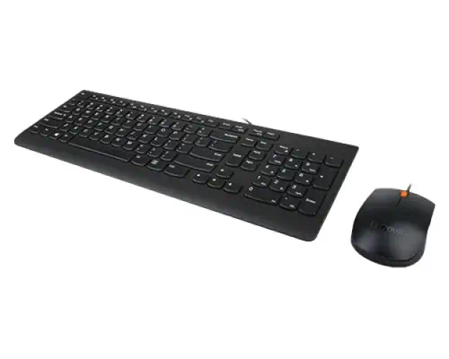 Lenovo 300 clavier Souris incluse Universel USB QWERTY Anglais américain Noir - Pack Clavier, souris - visuel 2