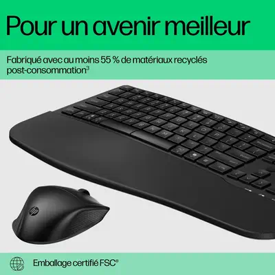 Ensemble clavier et souris double mode HP 680 Comfort - Pack Clavier, souris - visuel 4