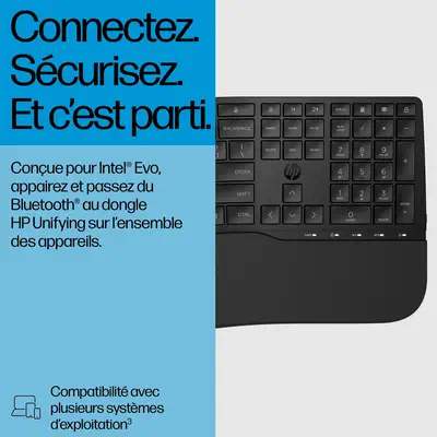 Clavier hybride HP 685 Comfort, QWERTY - visuel 10