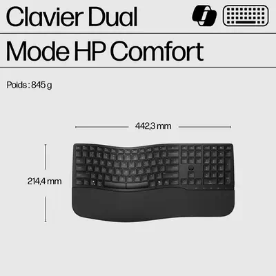 Clavier hybride HP 685 Comfort, QWERTY - visuel 7