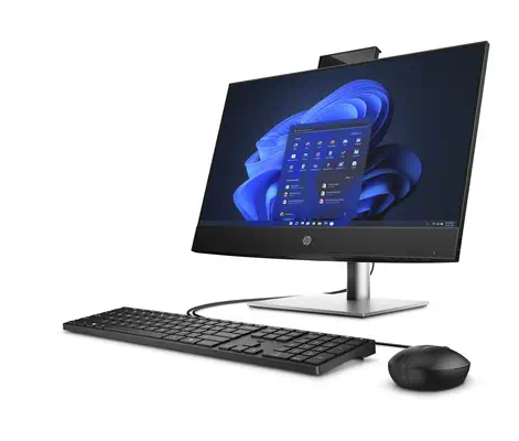 HP ProOne 440 G9 Intel® Core™ i3 i3-13100T 60,5 cm (23.8") 1920 x 1080 pixels Écran tactile PC All-i - Ordinateur tout en un - visuel 3