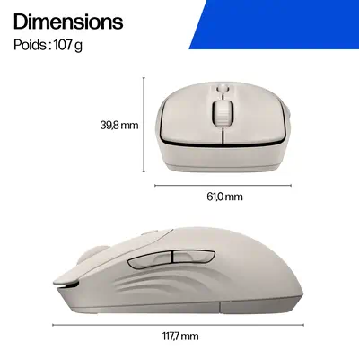 Souris sans fil silencieuse HP 400 - visuel 2