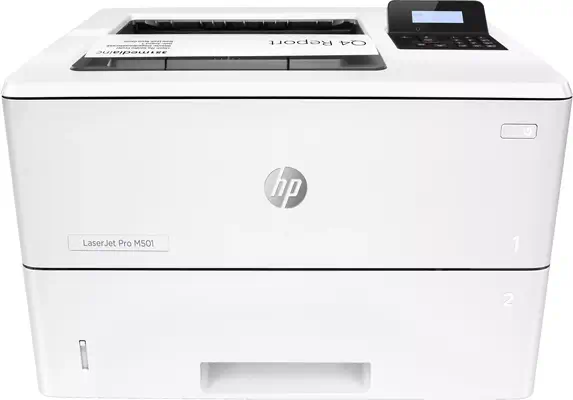 Imprimante HP LaserJet Pro M501dn HP - visuel 1 - hello RSE - Activation et impression rapides
