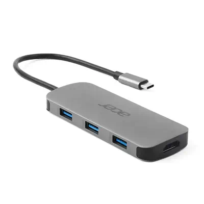 Acer 7in1 Type C Dongle Avec fil USB 3.2 Gen 1 (3.1 Gen 1) Type-C Argent - Station d'accueil pour portable - visuel 5