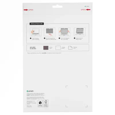 Magnetic Privacy Filter 13 for Apple Macbook Neo 16:10 Supports Touch Screens - eSTUFF - Protection d'écran et Filtre - visuel 2