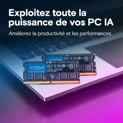 Crucial CT32G64C52CS5 module de mémoire 32 Go 1 x 32 Go DDR5 6400 MT/s 262-pin SO-DIMM - Mémoire - visuel 6
