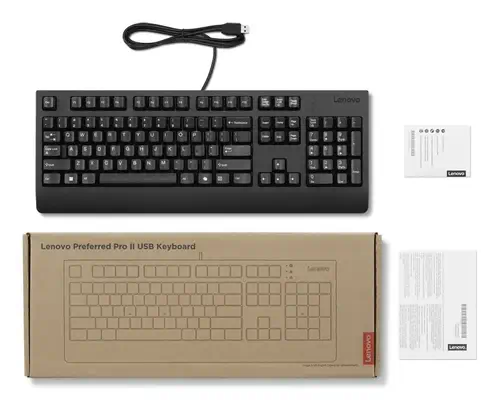 Lenovo 4Y41R64611 clavier maison/bureau USB Finlandais, Suédois Noir - Clavier - visuel 4