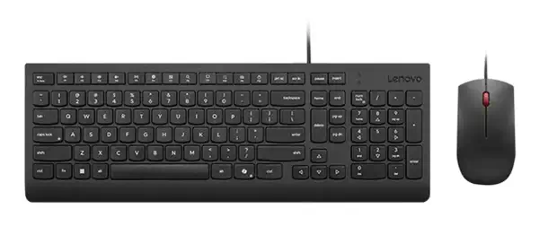 Lenovo 4X31R64403 clavier Souris incluse maison/bureau USB Belge, Français Noir - Pack Clavier, souris - visuel 1