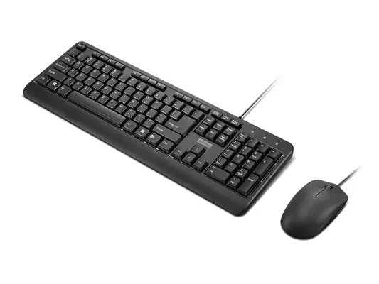 Lenovo 160 clavier Souris incluse maison/bureau USB Anglais américain Noir - Pack Clavier, souris - visuel 4