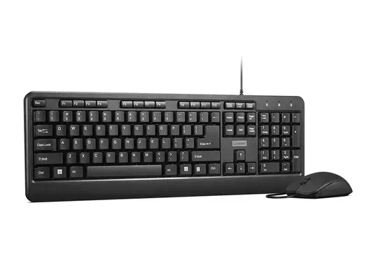 Lenovo 160 clavier Souris incluse maison/bureau USB Anglais américain Noir - Pack Clavier, souris - visuel 2