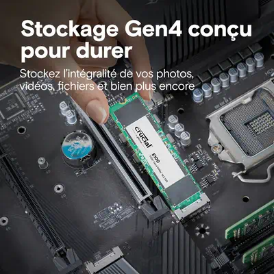 Crucial E100 Tray 2 To M.2 PCI Express 4.0 NVMe - Disque dur SSD - visuel 4