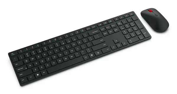 Lenovo 4X31S04814 clavier Souris incluse Bureau RF sans fil + Bluetooth Allemand Noir - Pack Clavier, souris - visuel 2