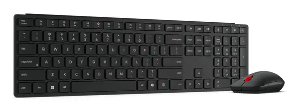 Lenovo 4X31S04814 clavier Souris incluse Bureau RF sans fil + Bluetooth Allemand Noir - Pack Clavier, souris - visuel 5