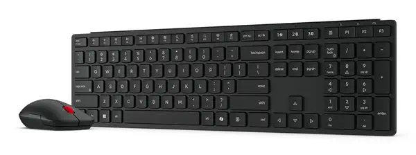 Lenovo 4X31S04814 clavier Souris incluse Bureau RF sans fil + Bluetooth Allemand Noir - Pack Clavier, souris - visuel 4